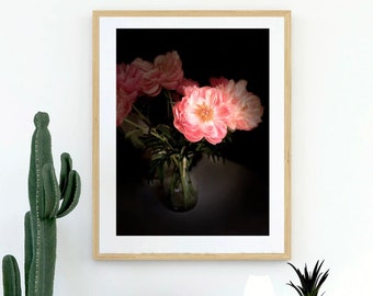 Pioenbloemportret - Flora nr. 1 bloeiwijze Fine Photography Collection - Fine Art Photography - Stilleven Botanische kunst Galeriemuur