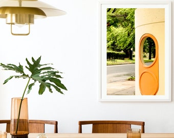 Hello Canberra Bus Shelter - fotografieprint - artwork fotoposter - Canberra Australia ACT - Yarralumla - Capital Bus Stop • Retrokunst