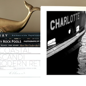 Charlotte Sydney Ferry - Black & White Photography Print - Wall Art Photo - Sydney Harbour NSW Australia - Boat Transport Classic Ferries