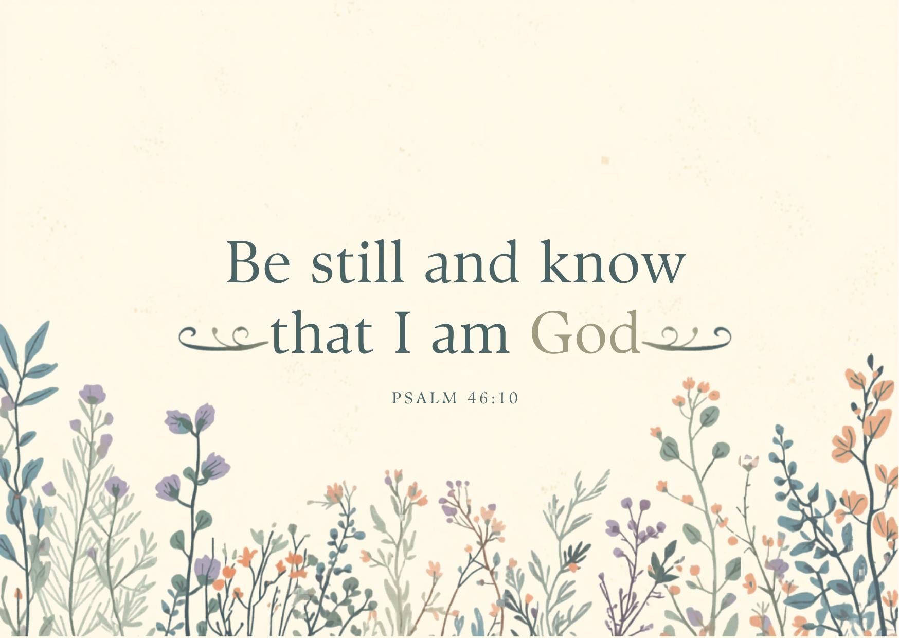 Psalm 46:10 Digital Print – “be Still and Know” Wall Art | Minimalist ...