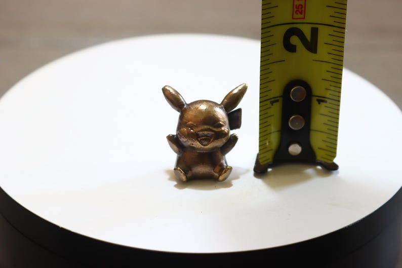 Solid Bronze Baby Pikachu Statue 1.25 Inches Tall - Etsy