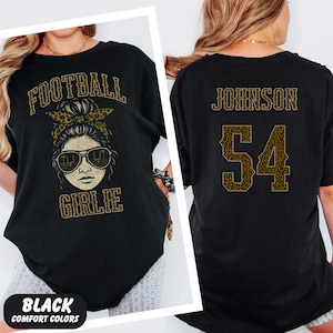 Football Girlie Shirt, Game Day Tee for Women, Cute Fall Football Shirt, Sports Fan T-Shirt, Comfort Colors Game Day Top, sports girl