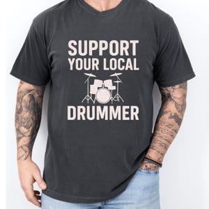 Comfort Colors Drummer Shirt, Drummer Sticks T-Shirt, Dad shirt, Gift For Drummer, Fathers Day Drums Gift, Drummer Shirt for Husband