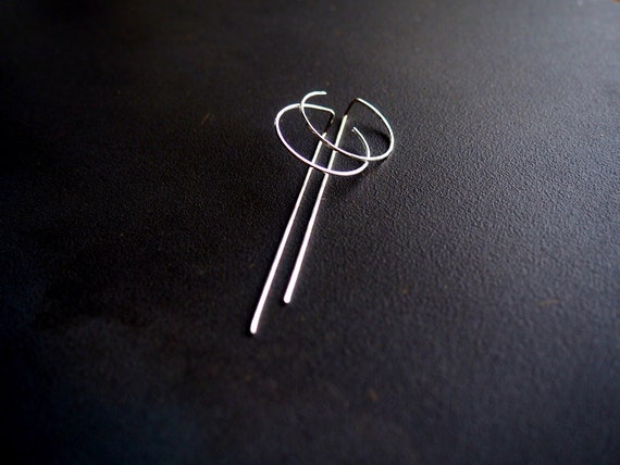 Open Circle Threader Earrings