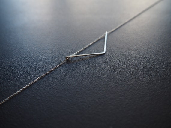 Oblique Triangle Necklace