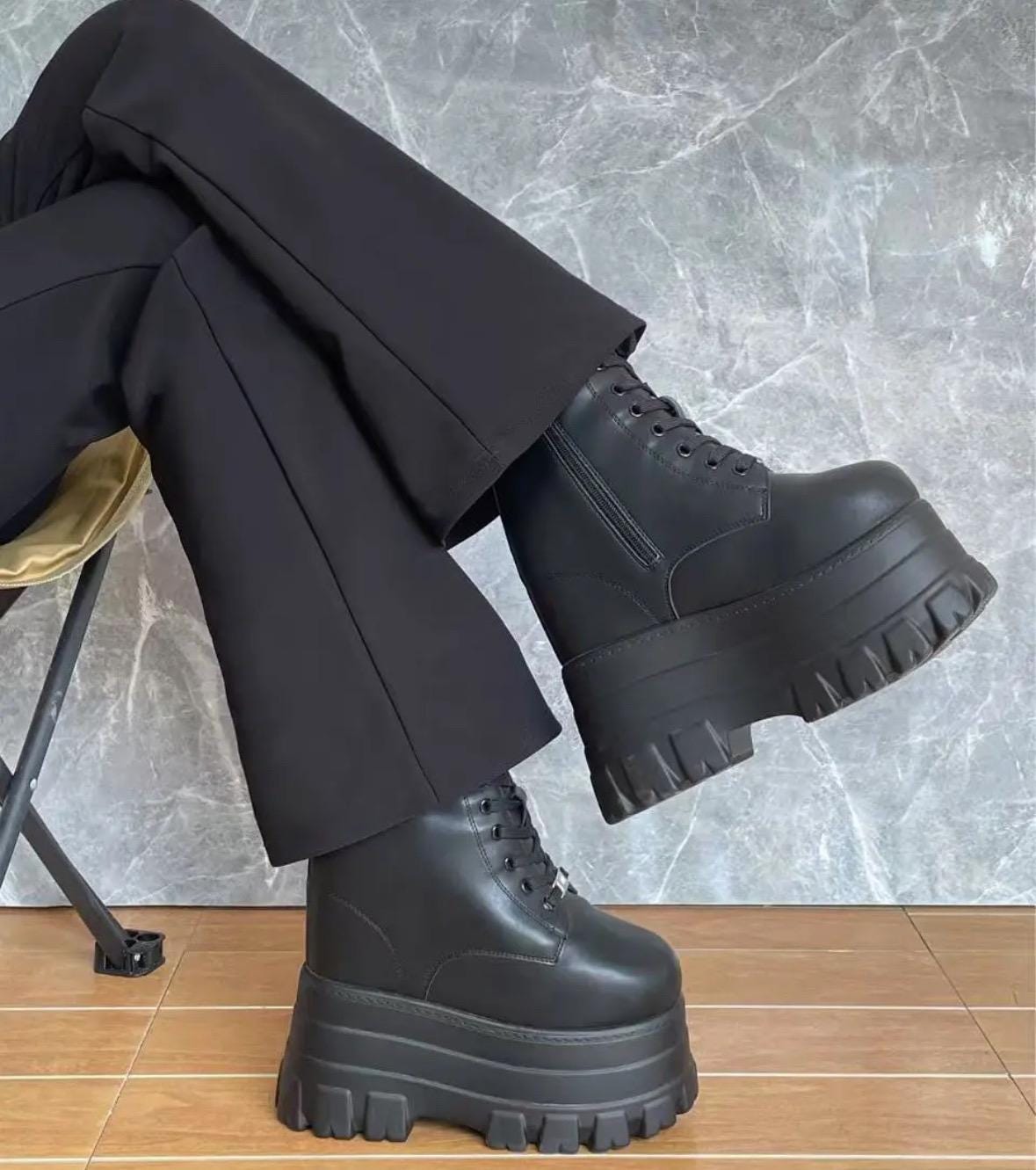 男女兼用 コスプレ用 20cm 隠し厚底ブーツ - Etsy 日本