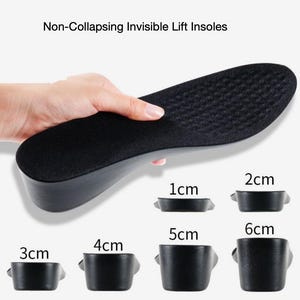 Shoes increase invisible insoles for men and women/big shoes into small size/short girls shoes platform
