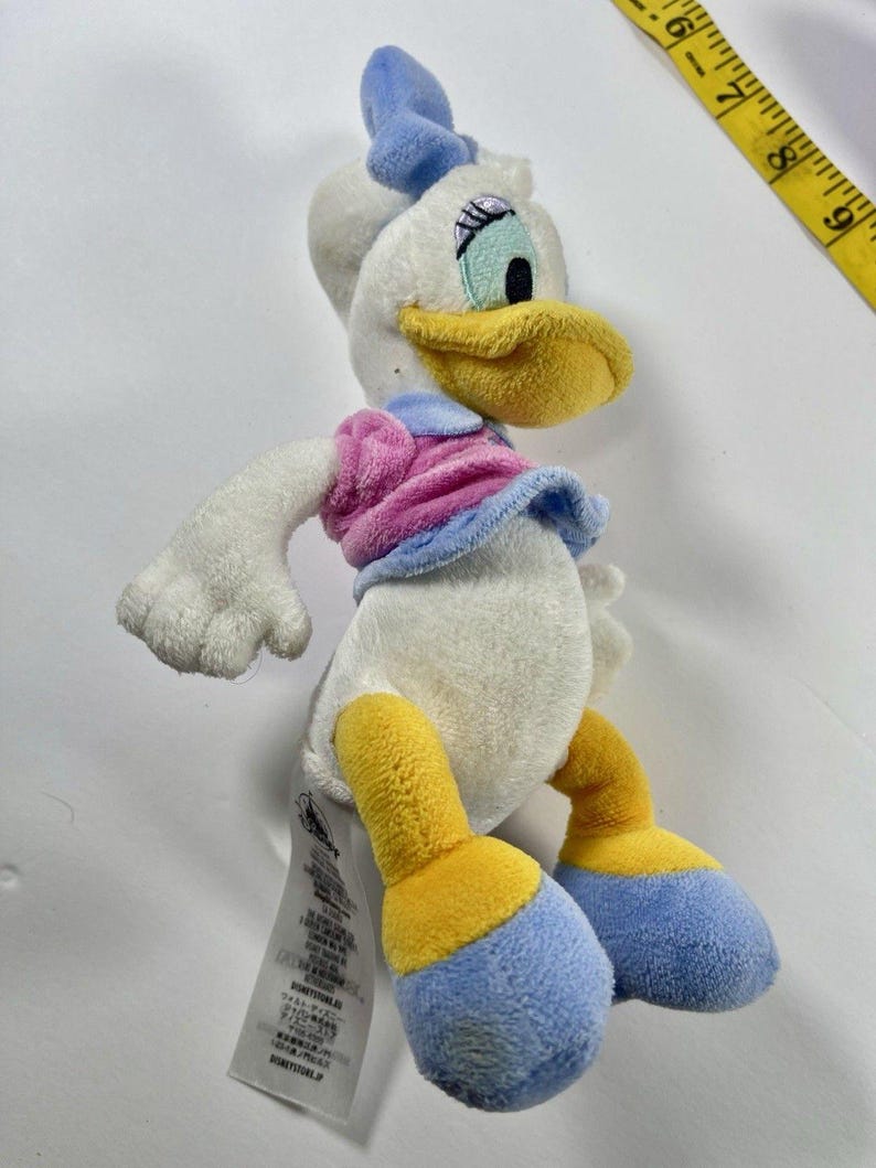 Disney Plush Lot Daisy Duck & Minnie Mouse Birthday Polka Dot 9-10” Stuffed Animals Set Kids Gift Disney Toys Cute Soft image 5