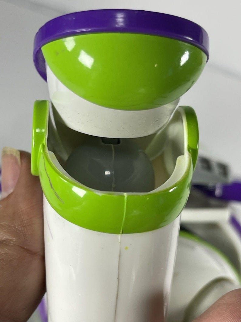 Disney Store Buzz Lightyear Talking Figure Toy Story 4 Bonnie Foot Non Working For Parts Repair Pixar Collectible image 14