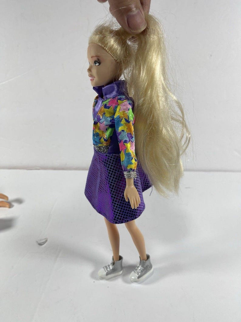 Barbie Doll Lot of 3 Skipper & Stacie Sisters + Elsa Style Princess Doll Mattel Disney 9-11” Fashion Dolls Preowned image 7
