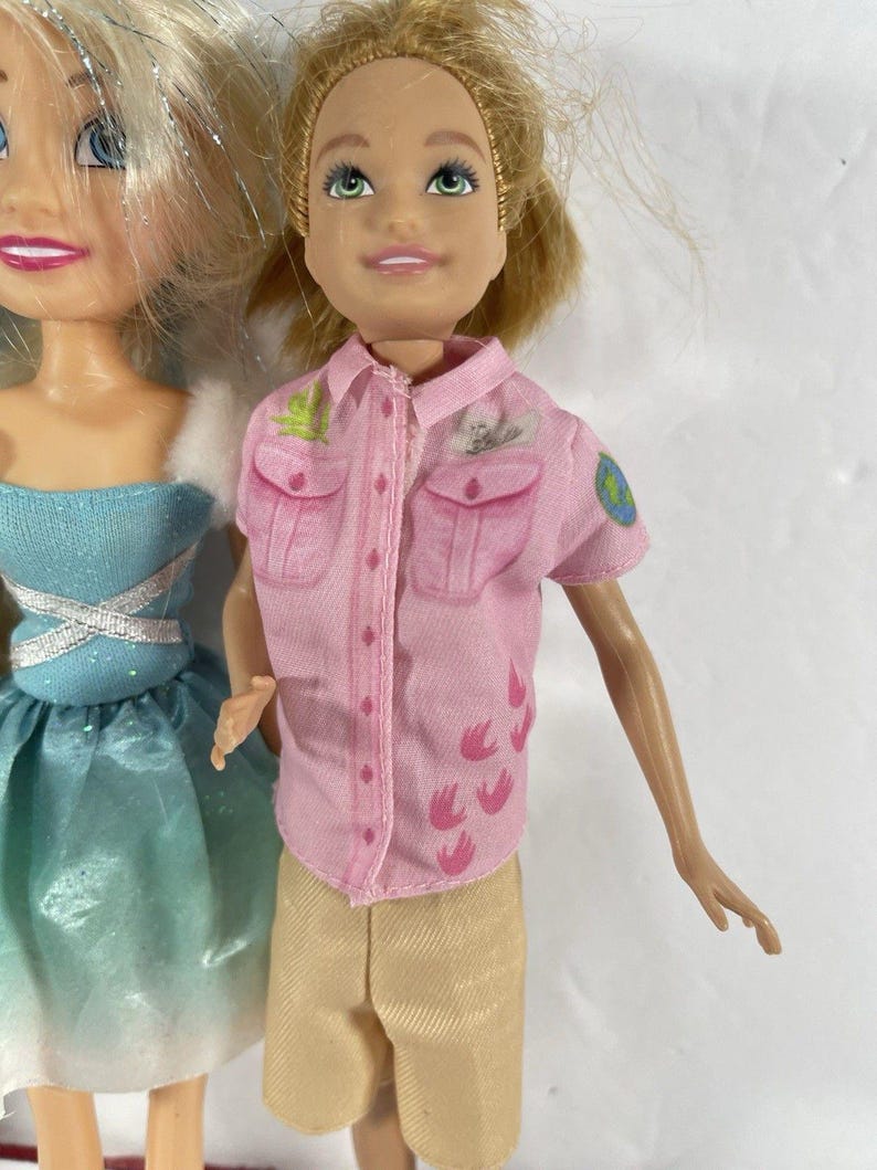 Barbie Doll Lot of 3 Skipper & Stacie Sisters + Elsa Style Princess Doll Mattel Disney 9-11” Fashion Dolls Preowned image 4