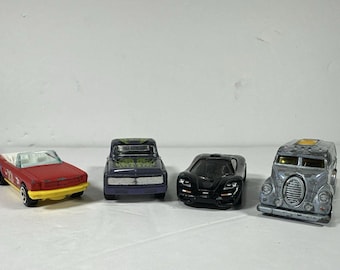 Hot Wheels Lot of 4 McLaren F1 Disney 100 Deco Delivery Custom 69 Chevy Pickup 65 Mustang Diecast Cars 1:64 Mattel Bundle