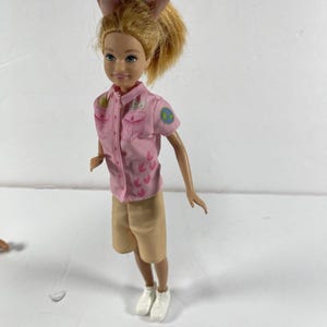 Barbie Doll Lot of 3 Skipper & Stacie Sisters + Elsa Style Princess Doll Mattel Disney 9-11” Fashion Dolls Preowned image 10