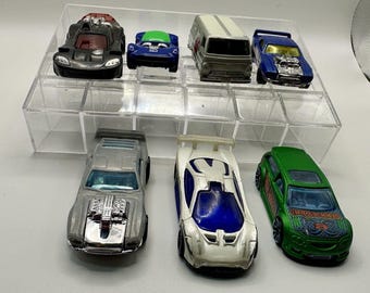 Peanuts Snoopy Hot Wheels Lot of 7, Rare McDonald's Exclusive Diecast Cars, 66 Dodge A100 Van, Acceleracers Rivited, Collector Gift for Dad