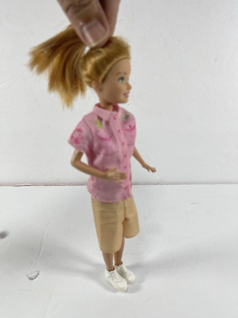 Barbie Doll Lot of 3 Skipper & Stacie Sisters + Elsa Style Princess Doll Mattel Disney 9-11” Fashion Dolls Preowned image 9