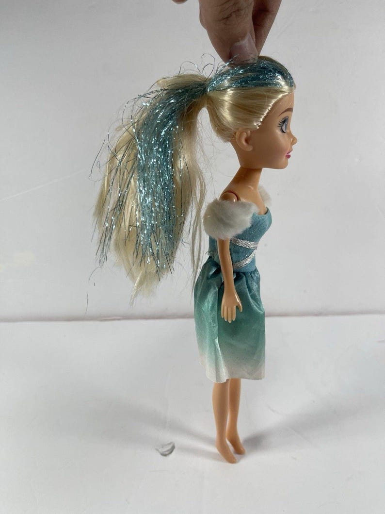 Barbie Doll Lot of 3 Skipper & Stacie Sisters + Elsa Style Princess Doll Mattel Disney 9-11” Fashion Dolls Preowned image 11