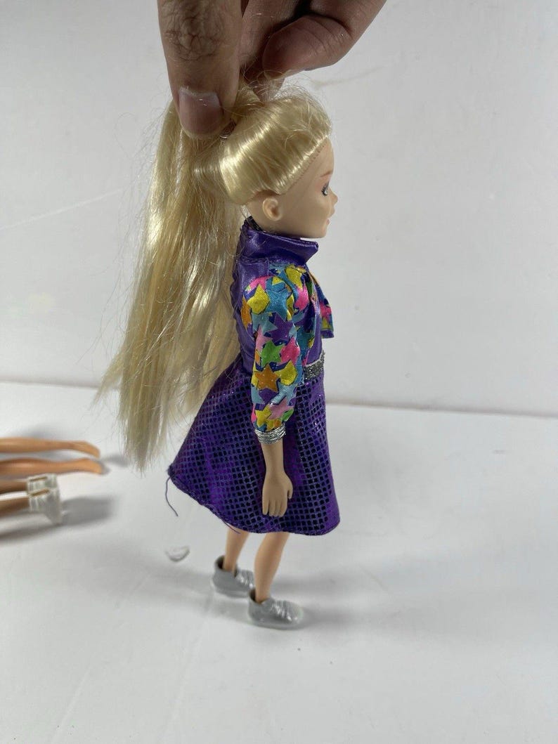 Barbie Doll Lot of 3 Skipper & Stacie Sisters + Elsa Style Princess Doll Mattel Disney 9-11” Fashion Dolls Preowned image 6
