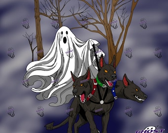 Walking Cerberus - Original Art - Hand Drawn
