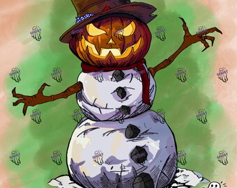 Jack the Snowman - Original Art - Hand Drawn