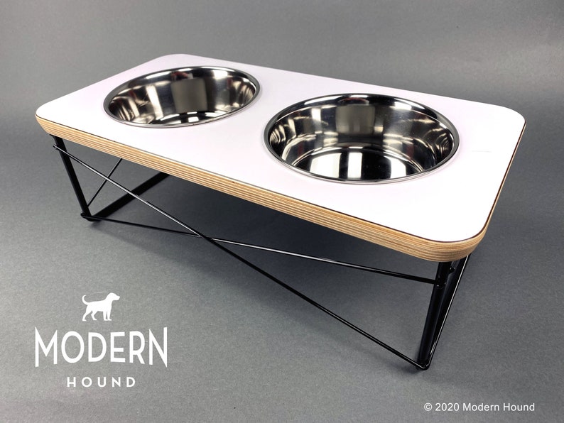Modern Dog Bowl Stand Dog Bowl or Cat Bowl Elevated Feeder Etsy