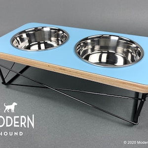 Modern Dog Bowl Stand - Dog Bowl or Cat Bowl Elevated Feeder Mid Century Modern Design Eames Inspired, Pet Feeder, Pet Bowl Stand, Pet Dish