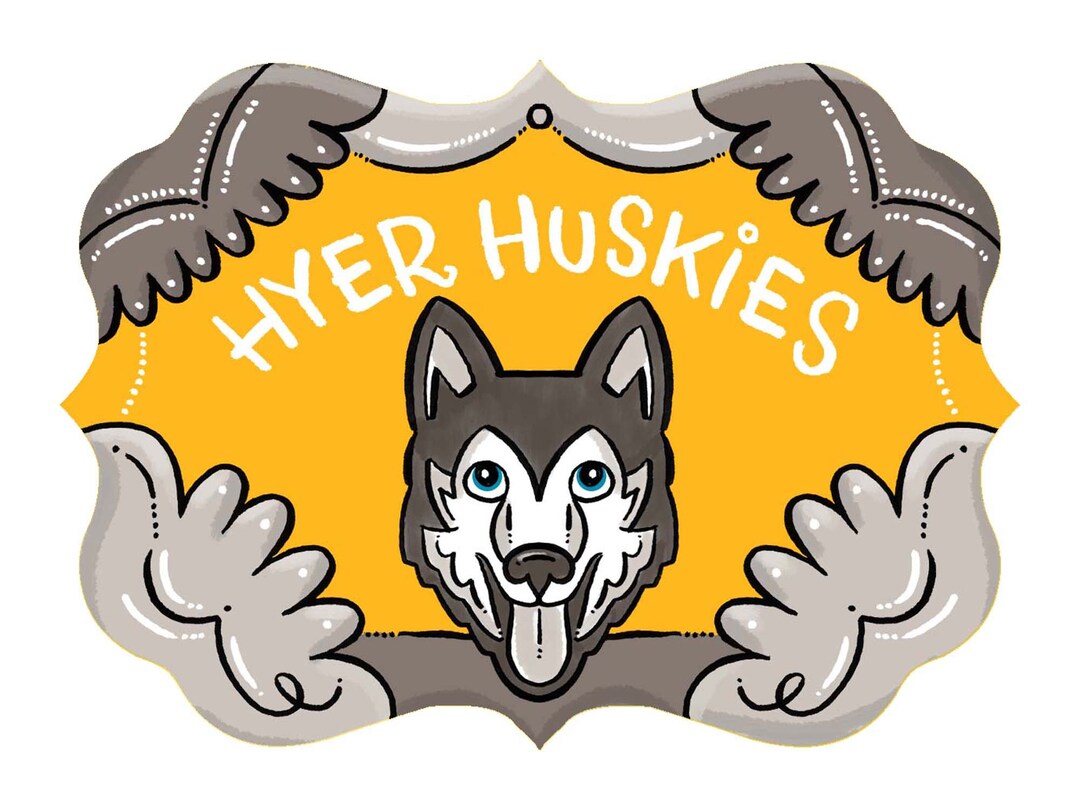 Hyer Huskies Elementary School, Holiday Personalized Christmas Tree