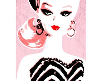Classic Fashion Doll Vinyl Stickers, Decal