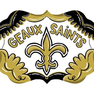 New Orleans Saints, Geaux Saints, Holiday Personalized Holiday Ornament Decoration, for Celebration or Football