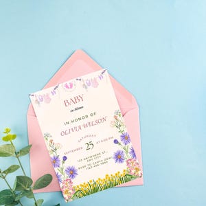 Baby Boy Baby Shower Invitation Templates, Electronic Bear Baby Shower Evite, Balloon Baby Shower Party Invitation, Instant Download Digital