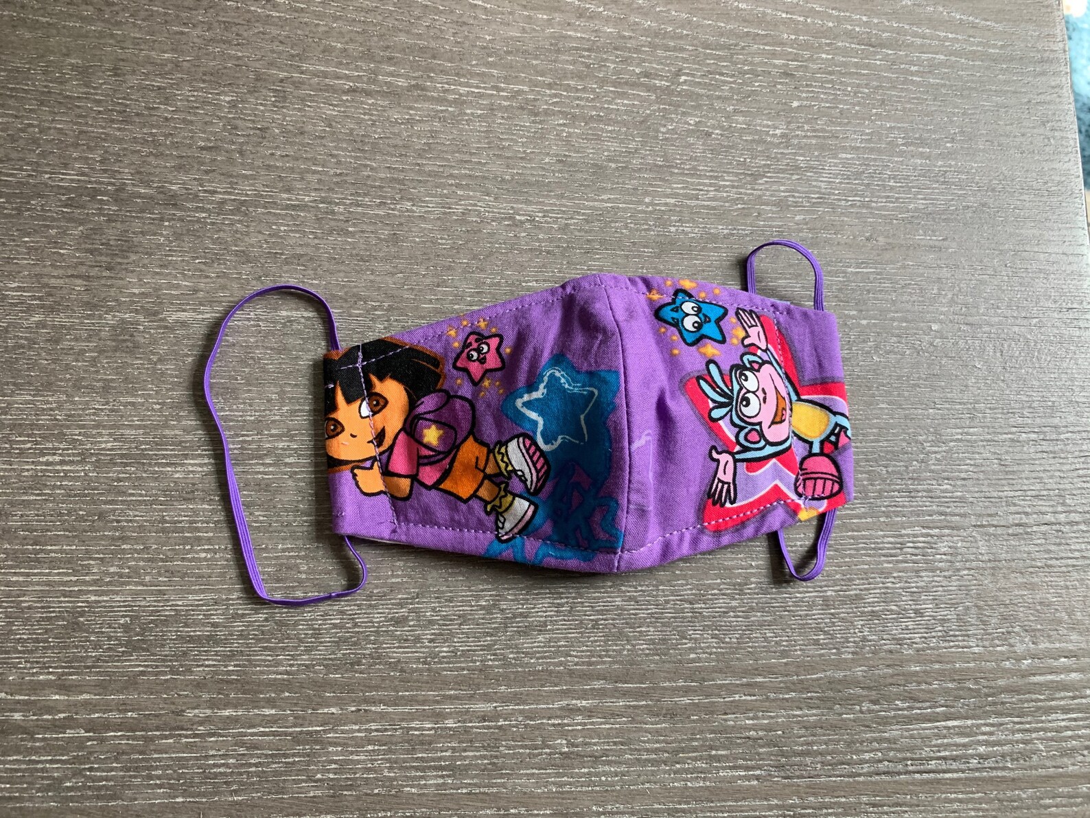 Dora the Explorer Face Mask 3 Layer Mask With Pocket Etsy