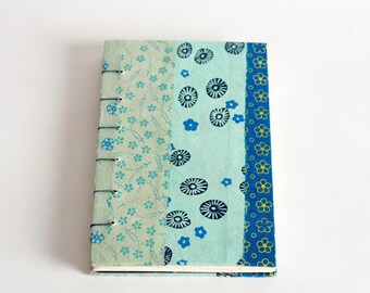 Blue Lokta patch journal 5x7