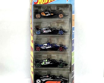 ホットウィール フォーミュラ1 ダイキャストカー 5台セット - 1/64