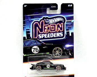 Hot Wheels Porsche 934 Turbo RSR Neon Speeders samochód odlewany ciśnieniowo zabawki 1/64 Klasyczne samochody zabytkowe rzadkie