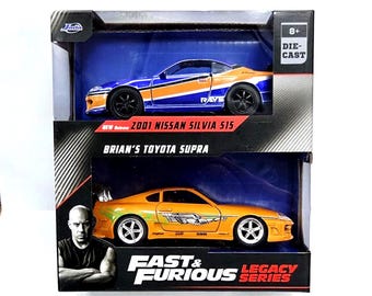 Jada Fast & Furious Nissan Silvia S15 Toyota Supra 2 Pack 1/32