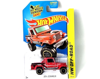 Hot Wheels Jeep Scrambler samochód odlewany zabawka 1/64 samochody zabytkowe rzadkie