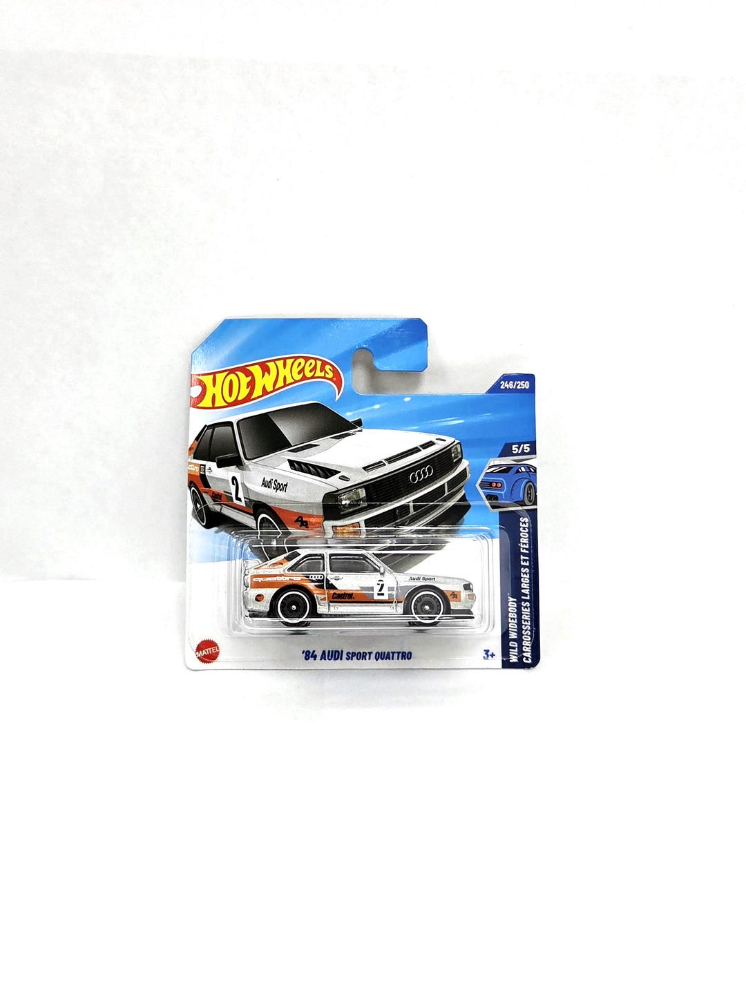 Hot Weels Treasure Hunt '84 Audi Sport Quattro Short Card Diecast