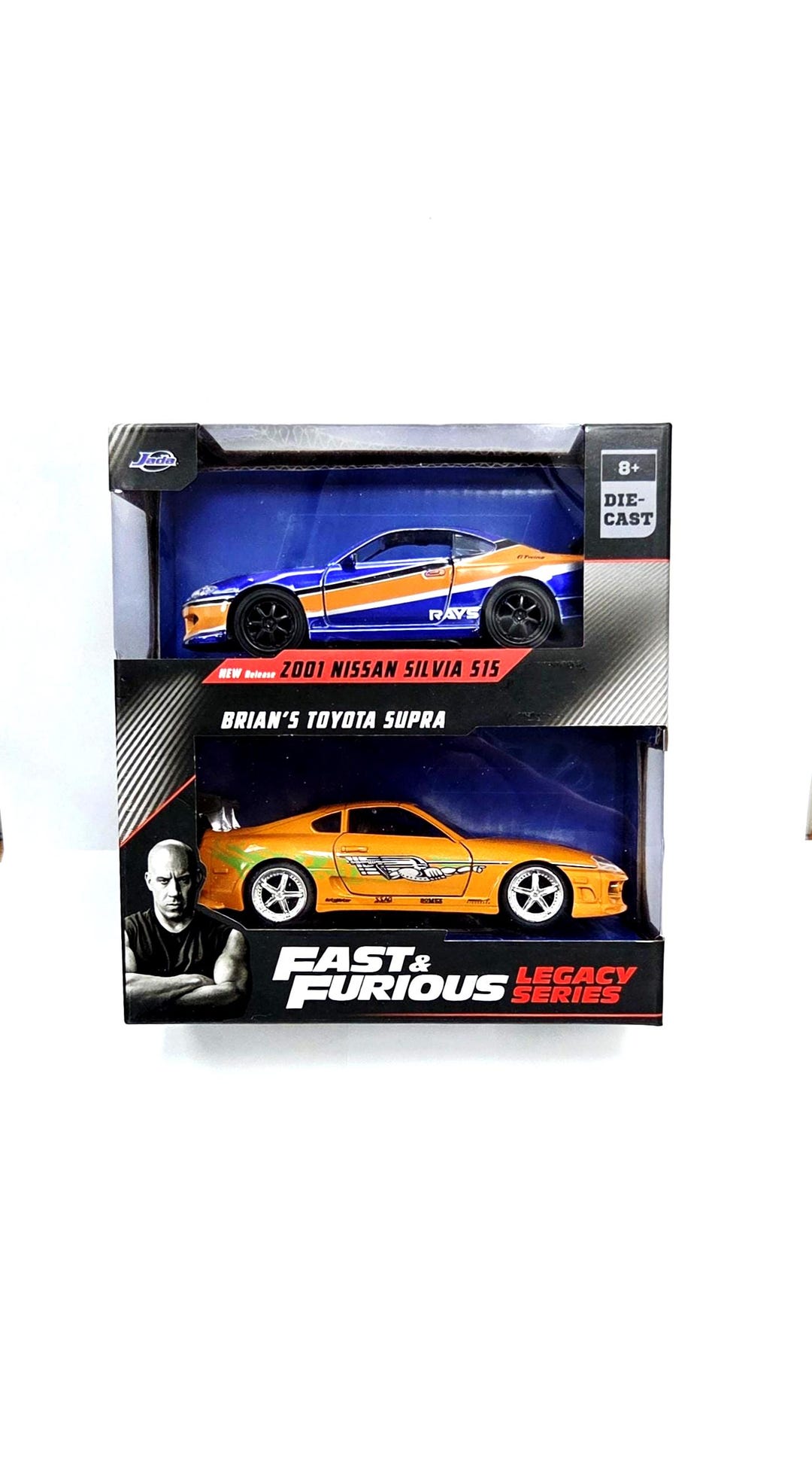 Jada Fast & Furious Nissan Silvia S15 Toyota Supra 2 Pack 1/32