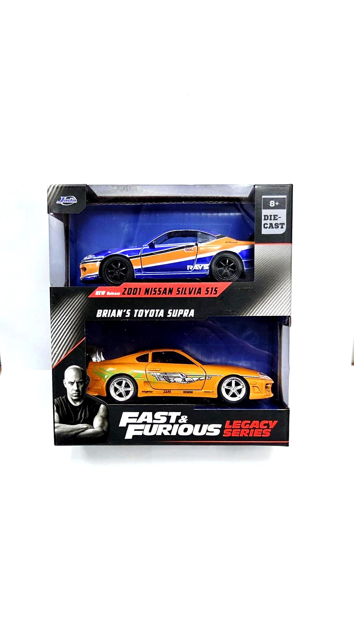 Jada Fast & Furious Nissan Silvia S15 Toyota Supra 2 Pack 1/32