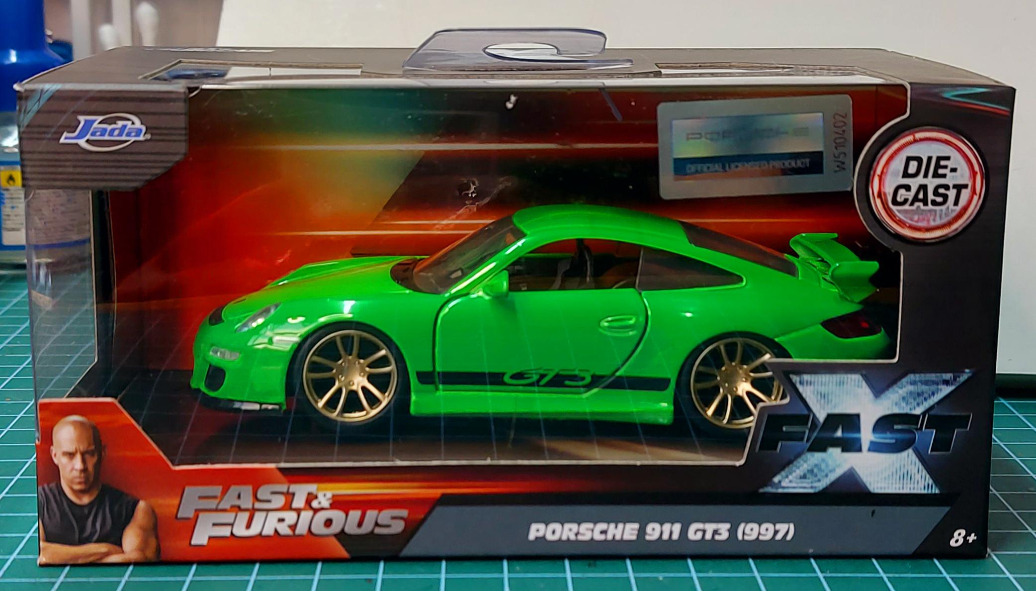 JADA 1/32 ポルシェ 911 GT3 (997) ワイルド・スピード ダイキャスト