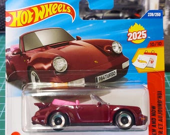 Hot Wheels Porsche 911 Turbo Cabriolet Short Card Diecast Rare