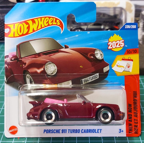Hot Wheels Porsche 911 Turbo Cabriolet Short Card Diecast Rare