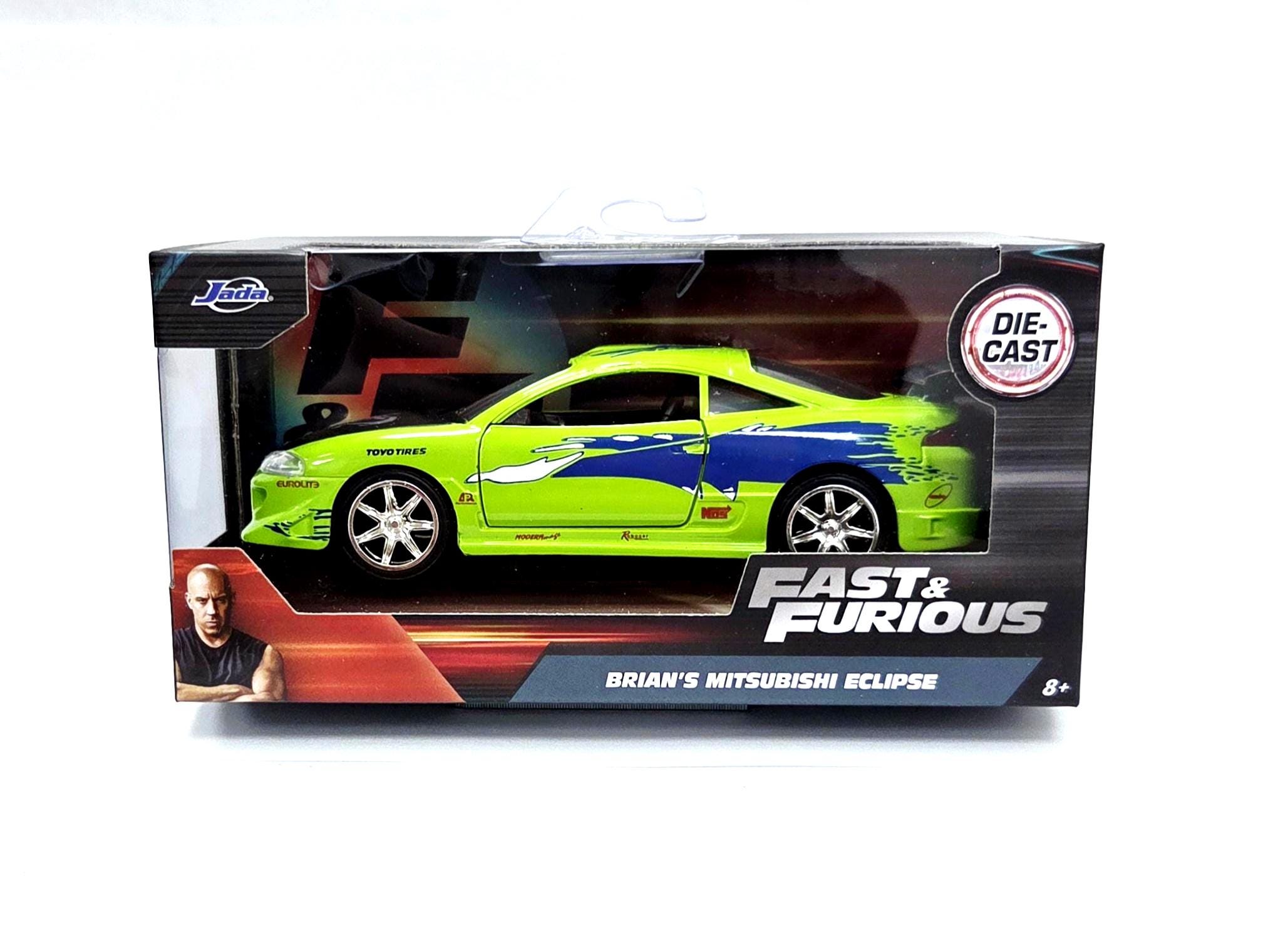 JADA 1/32 BRIAN'S Mitsubishi ECLIPSE Fast and Furious 2024 Die