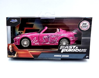 JADA 1/32 SUKI'S Honda S2000 ROSA Rápido y Furioso 2024 fundición a presión