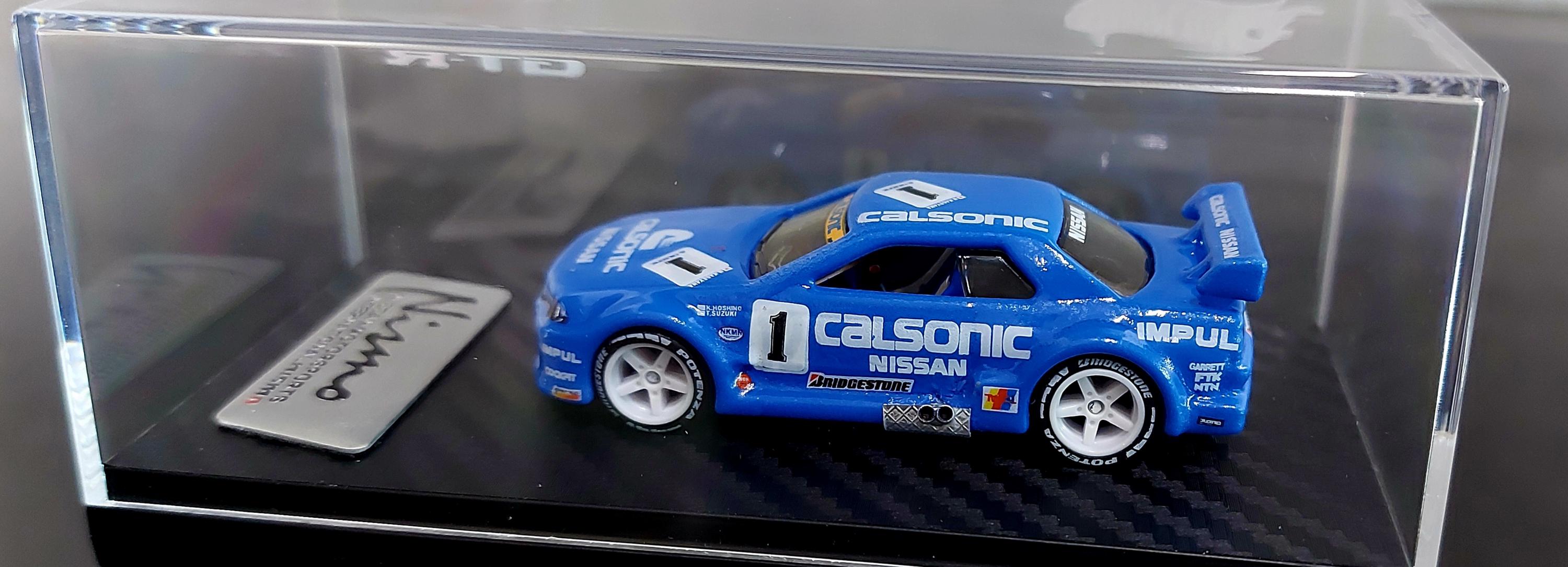 Hot Wheels Custom Nissan Skyline GT-R R32 Calsonic 1/64 MOC Scale