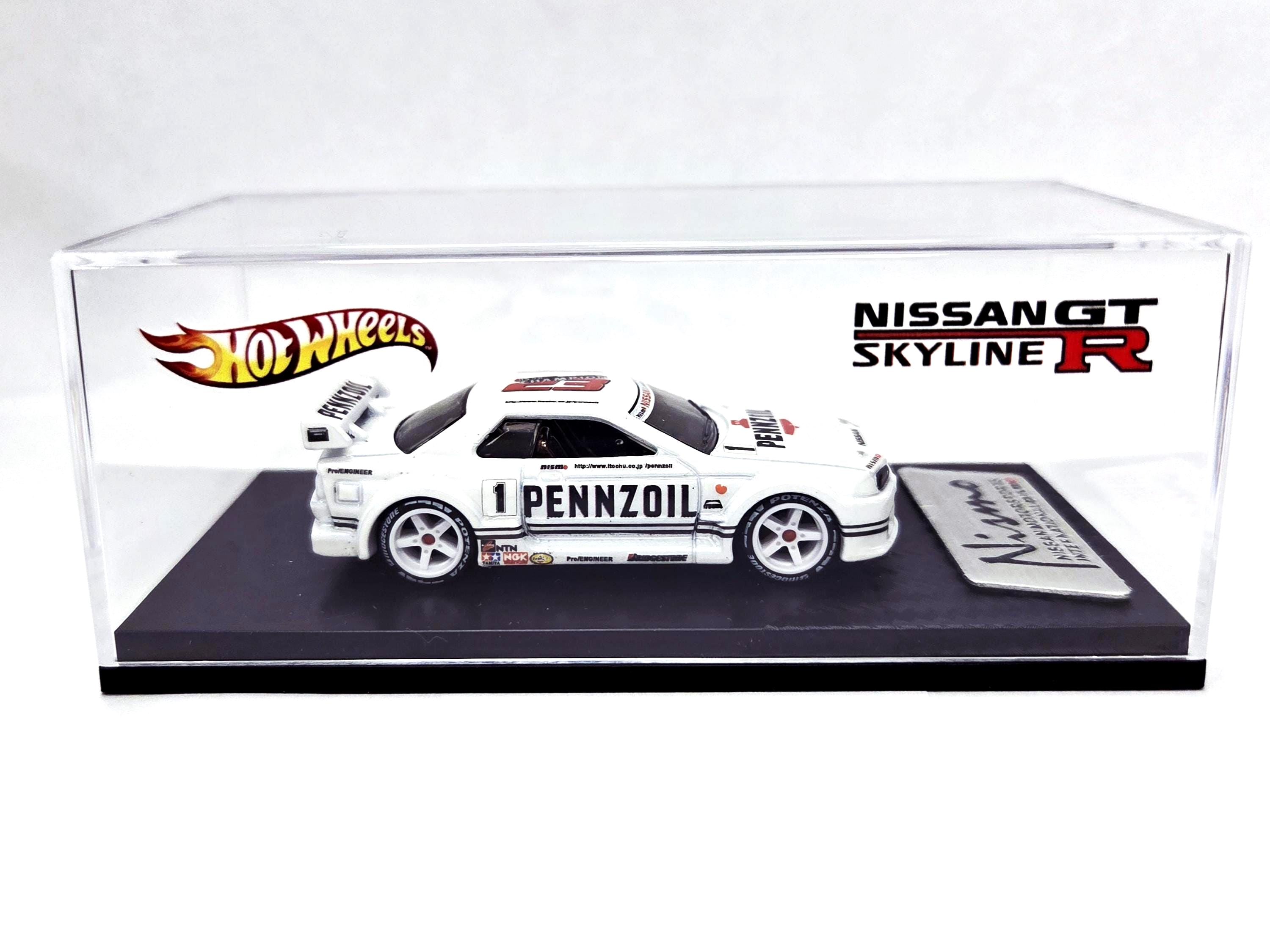 Hot Wheels Nissan Skyline GT-R R32 Pennzoil Nismo Custom 1/64 MOC Scale ...