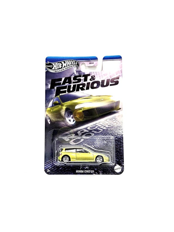 Hot Weels Honda Civic EG FAST and FURIOUS Silver Series Diecast