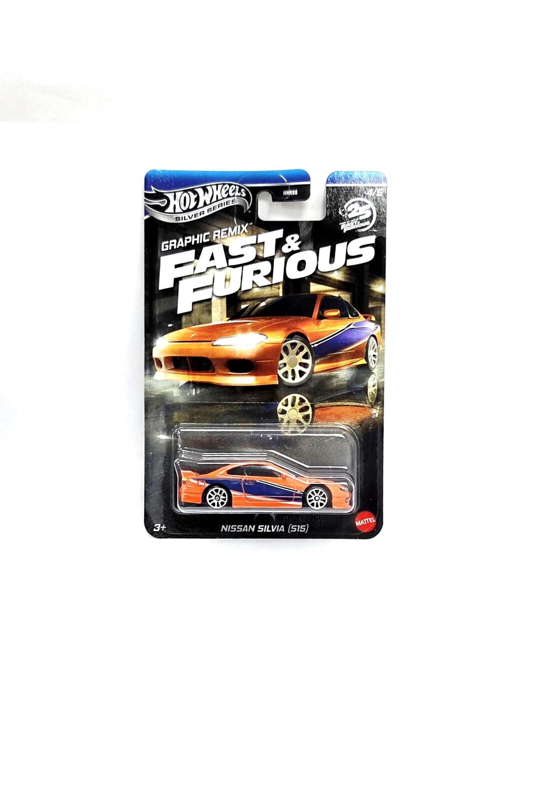 Hot Wheels Fast & Furious Nissan Silvia S15 Diecast Toy Silver