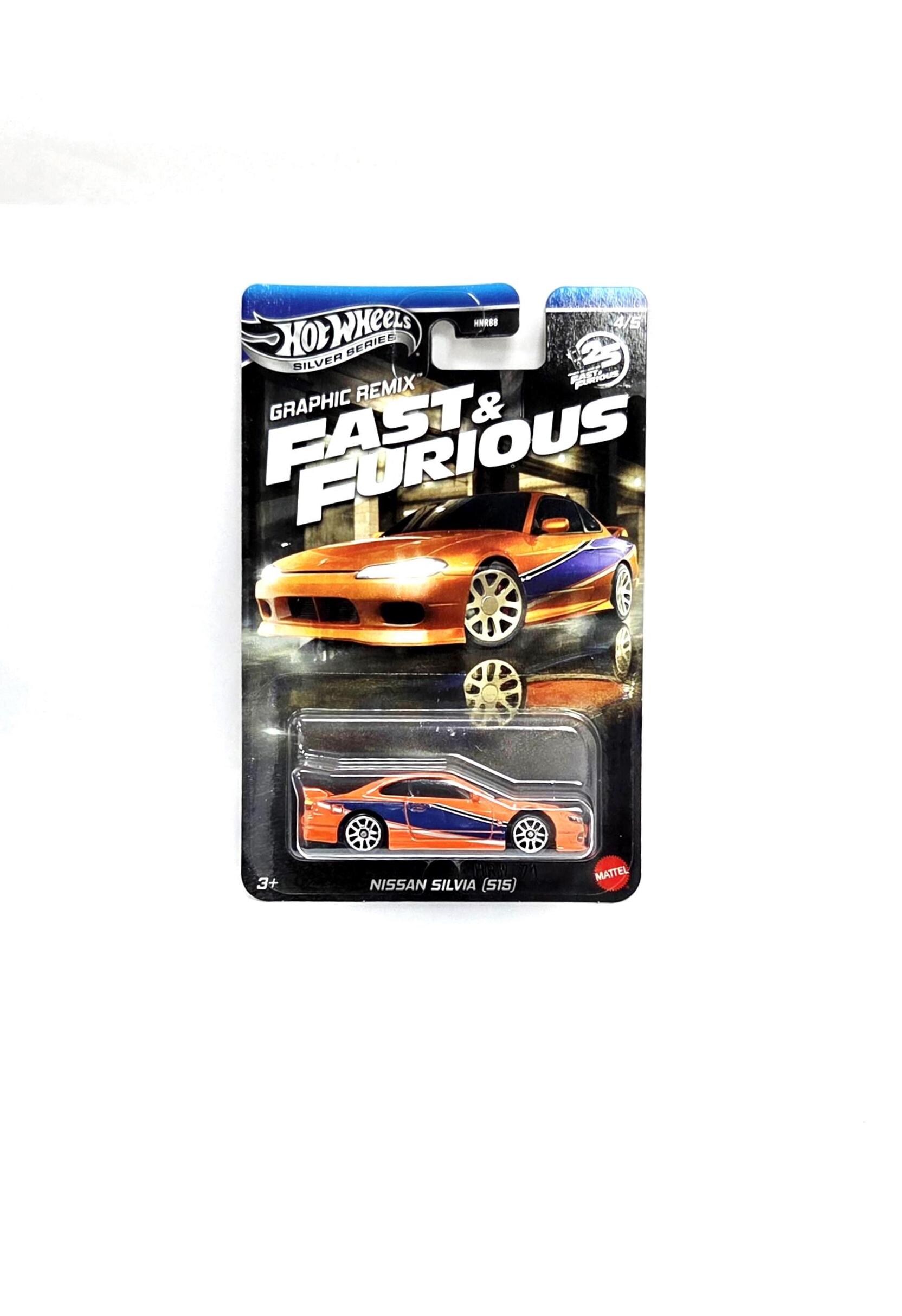 Hot Wheels Fast & Furious Nissan Silvia S15 Diecast Toy Silver