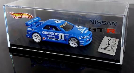 Hot Wheels Custom Nissan Skyline GT-R R32 Calsonic 1/64 MOC Scale