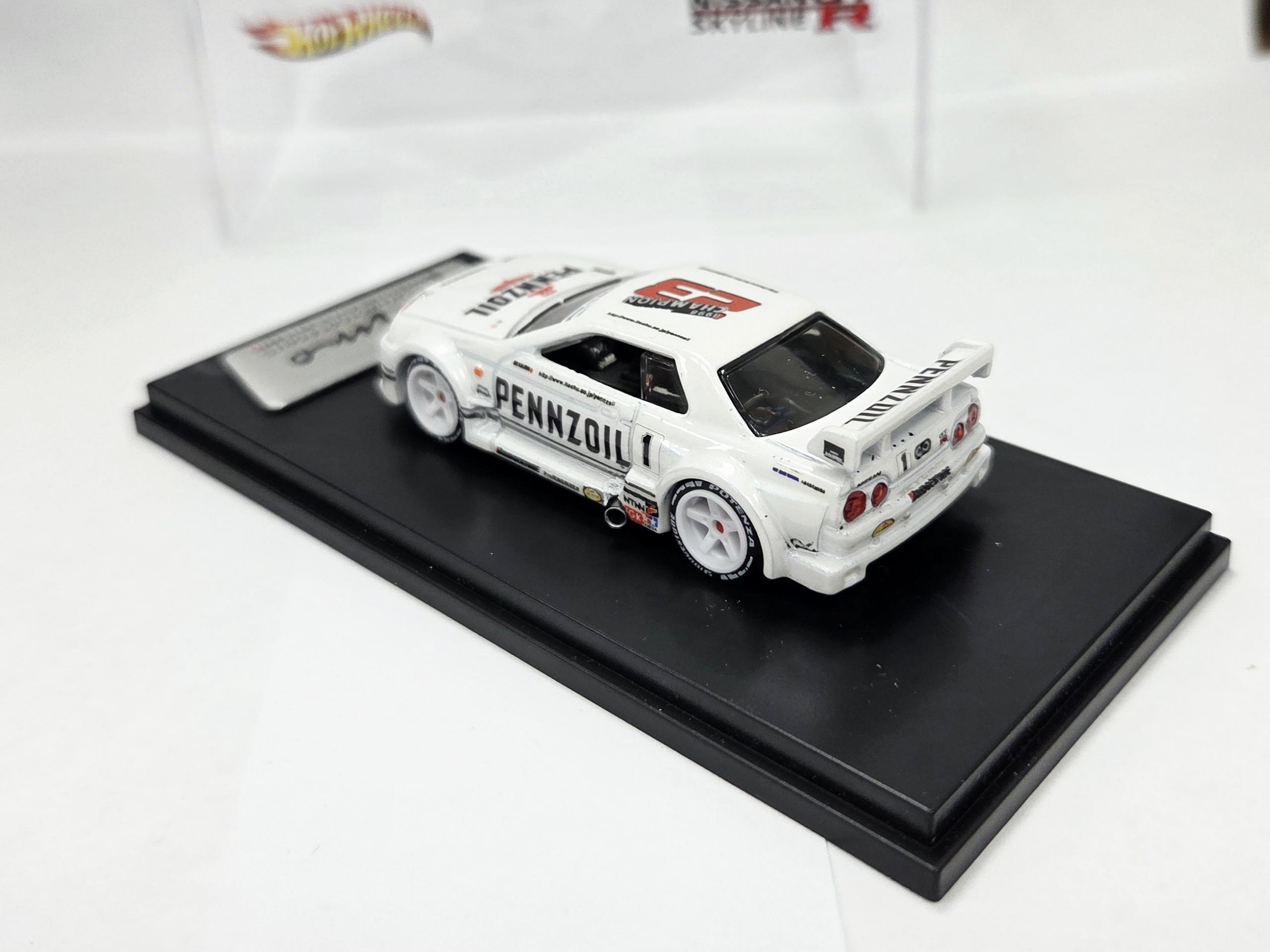 Hot Wheels Nissan Skyline GT-R R32 Pennzoil Nismo Custom 1/64 MOC Scale ...